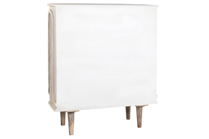 DKD Home Decor Aparador de Mango y Metal Blanco