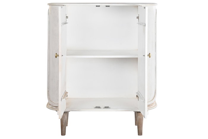 DKD Home Decor Aparador de Mango y Metal Blanco