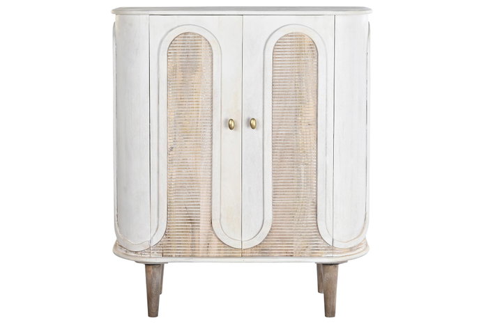 DKD Home Decor Aparador de Mango y Metal Blanco