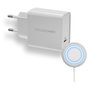 Realpower PC-MagSet de 20W con puerto USB Tipo C y carga inalámbrica