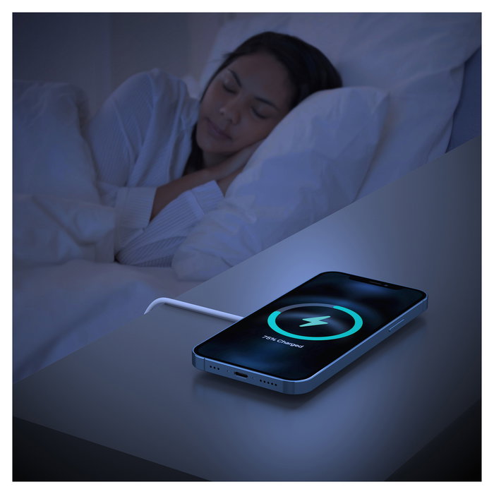 RealPower Cargador Inalámbrico C-MagSet 20W con Base de Carga, Blanco, 85 mm * 46.5 mm * 27.5 mm, Alimentación Corriente Alterna, Certificado CE, RoHS