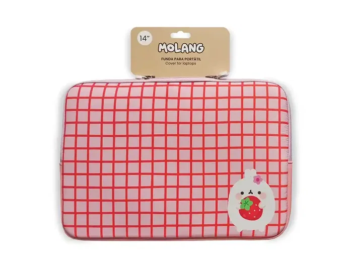 Wondee Funda para portátil 12/ Molang pink Wondee Funda para portátil 12/ Molang pink