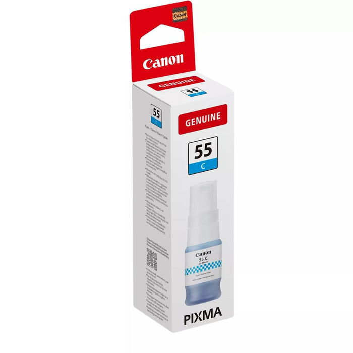 Canon Botella de Tinta GI-55C Cian para impresoras MAXIFY GX1050, GX2050