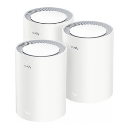 Cudy AX3000 Wi-Fi 6 Mesh 2.5G Solution 3-Pack Blanco, Gris