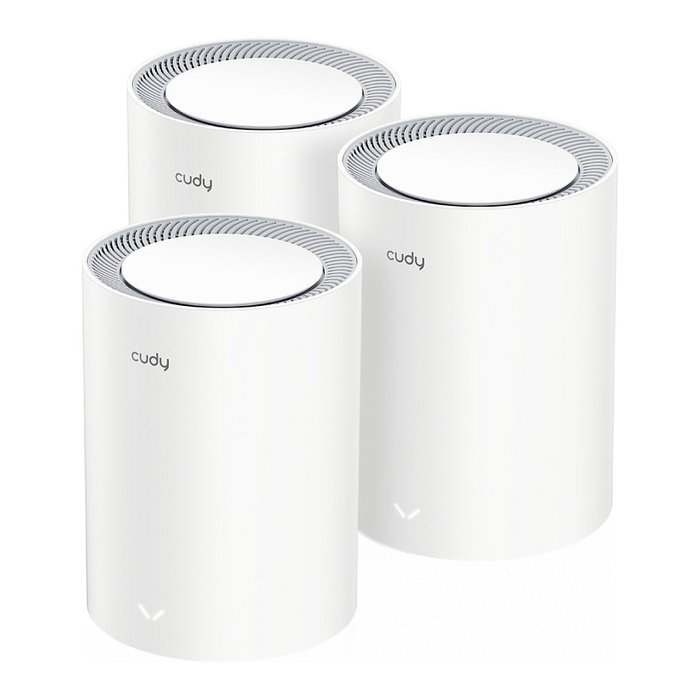 Cudy AX3000 Wi-Fi 6 Mesh 2.5G Solution 3-Pack Blanco, Gris Cudy AX3000 Wi-Fi 6 Mesh 2.5G Solution 3-Pack Blanco, Gris