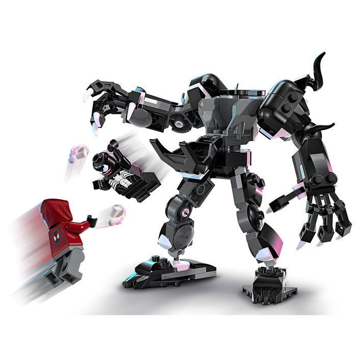 LEGO 76276 Armadura Robótica Venom vs. Miles Morales Marvel - Set de Construcción Articulado con 2 Minifiguras y Accesorios Arácnidos