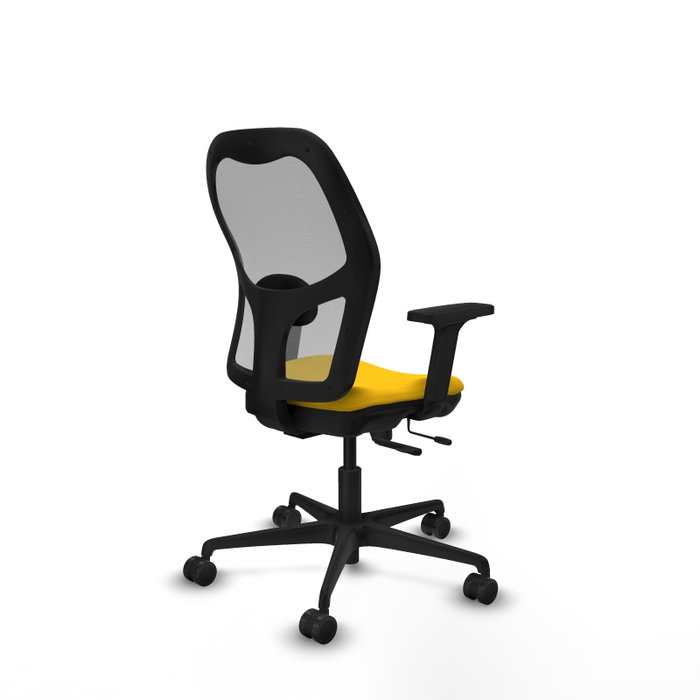 PIQUERAS Y CRESPO Silla de oficina Jorquera con mecanismo Sincro/Traslack, Amarillo y Gris PIQUERAS Y CRESPO Silla de oficina Jorquera con mecanismo Sincro/Traslack, Amarillo y Gris