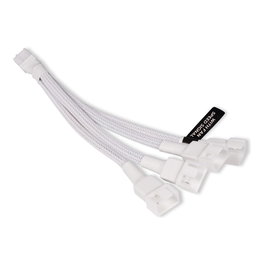 Alphacool Y-Splitter 4-Pin a 4x 4-Pin PWM 15cm - Blanco