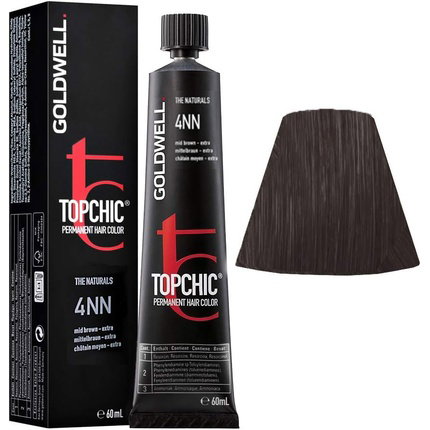 Goldwell TOPCHIC Coloración Permanente 4NN Medium Brown Extra 60 ml