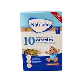 Nutriben Papilla 10 Cereales 600Gr.