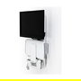Ergotron 61-080-062 StyleView Soporte Vertical Silla-Pie para Monitor, 15 kg, hasta 61 cm (24"), Blanco, Montaje en Pared