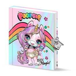 Poopsie Slime Surprise Diario con Llave Rosa 160 Hojas Decoradas