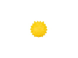 FREEDOG Juguete de Goma Emoji Amarillo 6,1cm