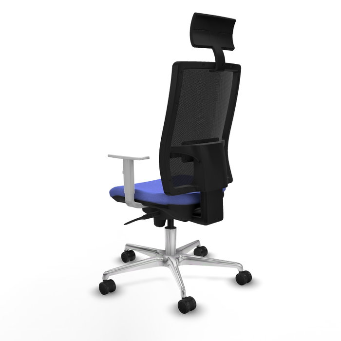 PIQUERAS Y CRESPO Silla de oficina Horna con mecanismo Sincro, Azul claro y Negro PIQUERAS Y CRESPO Silla de oficina Horna con mecanismo Sincro, Azul claro y Negro