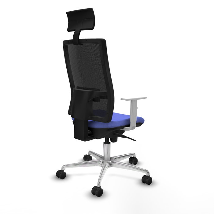 PIQUERAS Y CRESPO Silla de oficina Horna con mecanismo Sincro, Azul claro y Negro PIQUERAS Y CRESPO Silla de oficina Horna con mecanismo Sincro, Azul claro y Negro