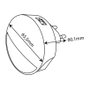 ENTAC Luz de noche con enchufe ENL-0.8W-CDS Blanco