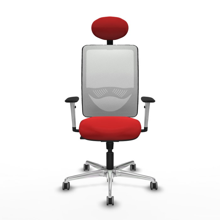 PIQUERAS Y CRESPO Silla de oficina Zulema con mecanismo Sincro, Rojo y Blanco PIQUERAS Y CRESPO Silla de oficina Zulema con mecanismo Sincro, Rojo y Blanco