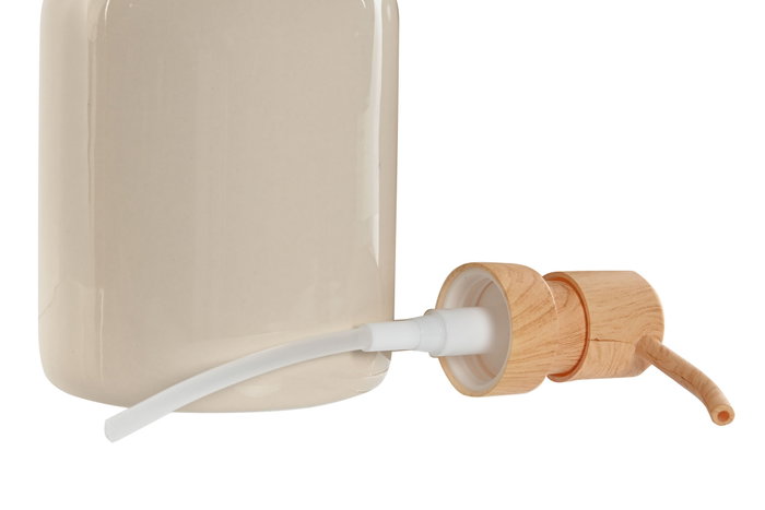 DKD Home Decor Dosificador Dolomite ABS 500 ml Crema Brillante DKD Home Decor Dosificador Dolomite ABS 500 ml Crema Brillante