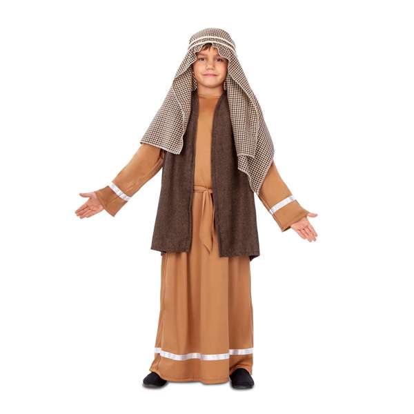 My Other Me Disfraz de San José para niños, Talla 3-4 años, ideal para Navidad, belenes vivientes y festivales escolares