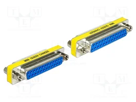 DeLOCK 65483 Gender Changer Sub-D 25 Hembra a Hembra