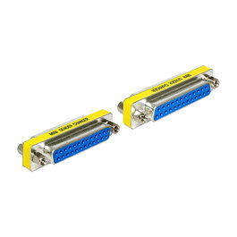 DeLOCK 65483 Adaptador de cambio de género de cable Sub-D 25 a Sub-D 25