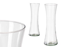 GIFTDECOR Jarrón de Cristal Boca Abierta 50cm Transparente