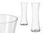 GIFTDECOR Jarrón de Cristal Boca Abierta 50cm Transparente