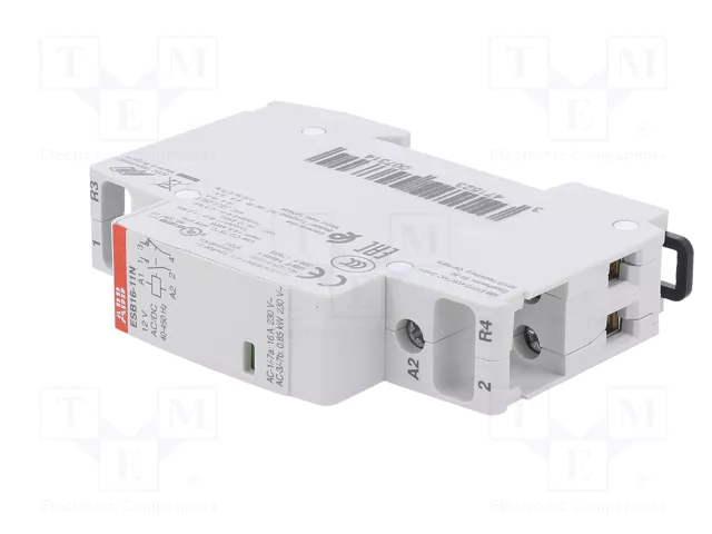 ABB ESB Contactor 2-polar de instalación 16A 12VAC/12VDC NC+NA