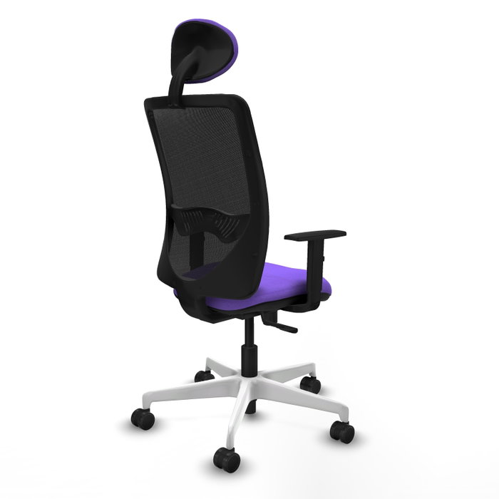 PIQUERAS Y CRESPO Silla de oficina Zulema con mecanismo Sincro, Lila y Negro PIQUERAS Y CRESPO Silla de oficina Zulema con mecanismo Sincro, Lila y Negro