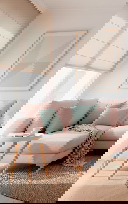 Inde Mesita Auxiliar de Madera Blanca, 60 cm de Largo, con Estructura de Metal - Mesa de Noche o Salón (4 Unidades)