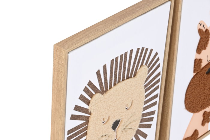 DKD Home Decor Cuadro Lienzo Poliéster Animal Surtido 30x2,5x40 cm DKD Home Decor Cuadro Lienzo Poliéster Animal Surtido 30x2,5x40 cm