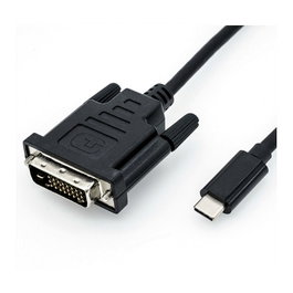 ROLINE Adaptador de cable USB Tipo C a DVI, 1 m