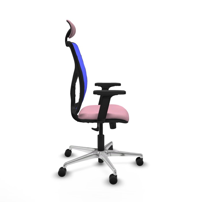 PIQUERAS Y CRESPO Silla de oficina Motilla Rosa y Azul