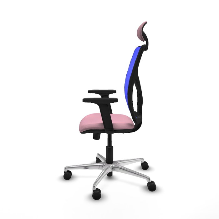 PIQUERAS Y CRESPO Silla de oficina Motilla Rosa y Azul