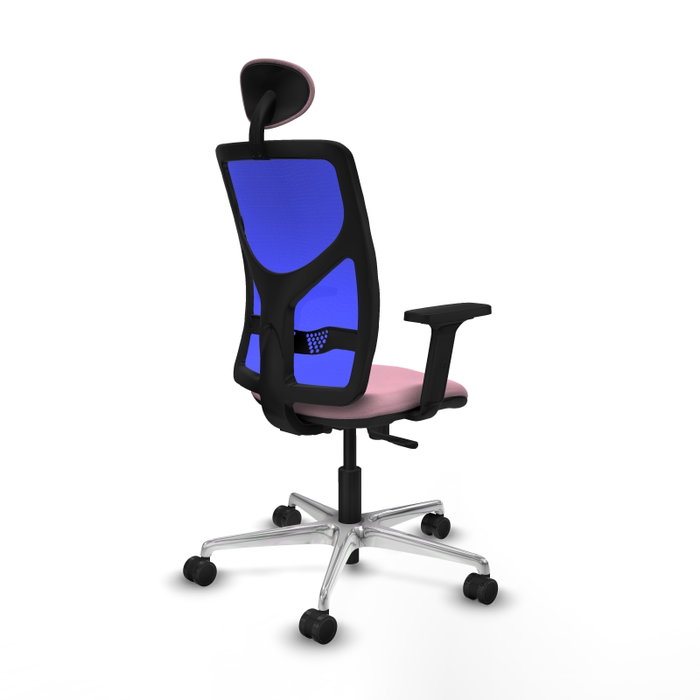 PIQUERAS Y CRESPO Silla de oficina Motilla Rosa y Azul