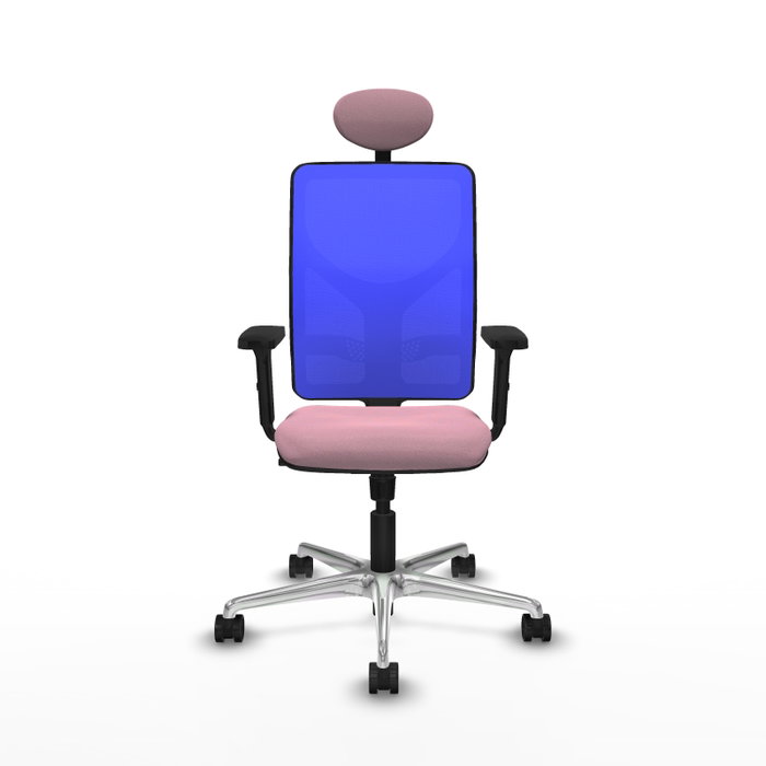 PIQUERAS Y CRESPO Silla de oficina Motilla Rosa y Azul