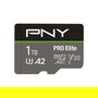 PNY Pro Elite MicroSDXC 1 TB Tarjeta de Memoria Clase 10 UHS-I U3 V30 A2 Velocidad Lectura 100 MB/s, Escritura 90 MB/s - Negro, Gris