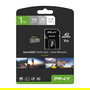 PNY Pro Elite MicroSDXC 1 TB Tarjeta de Memoria Clase 10 UHS-I U3 V30 A2 Velocidad Lectura 100 MB/s, Escritura 90 MB/s - Negro, Gris