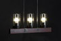 DKD Home Decor Lámpara de Techo de Aluminio y Cristal Marrón y Negro