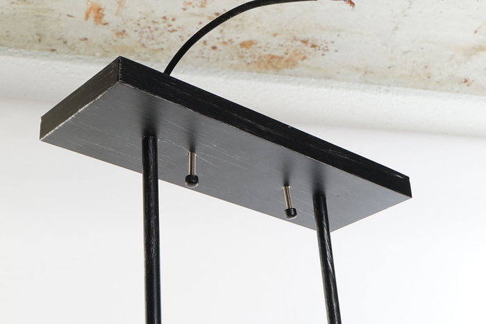 DKD Home Decor Lámpara de Techo de Aluminio y Cristal Marrón y Negro DKD Home Decor Lámpara de Techo de Aluminio y Cristal Marrón y Negro