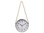 Giftdecor Reloj de Pared con Cuerda para Colgar Negro 25 cm (Set de 12)