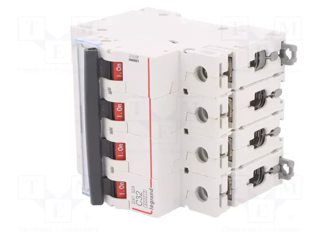 LEGRAND S300 DX Interruptor magnetotérmico 4 polos 32A Curva C