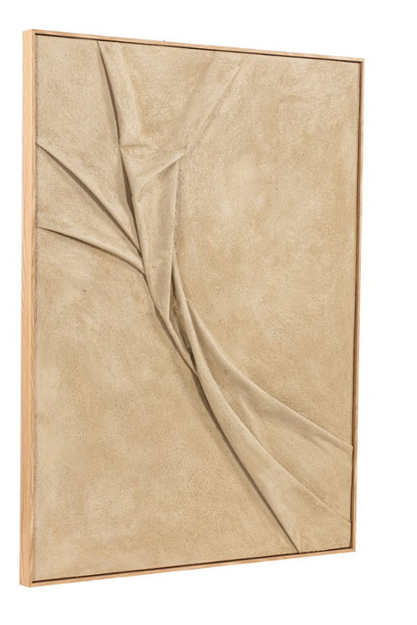 DKD Home Decor Set de 2 Cuadros Modernos de Poliéster 92x4,5x122 cm, Terracota y Mostaza