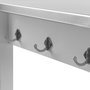 Versa Carro con Ruedas Gris Acero Inoxidable con 2 Bandejas Extraíbles y 2 Cestas de Metal - 40x88x47 cm