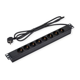 VALUE Regleta de 8 tomas 1 HE con cable de 3m