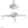 Neomounts Soporte de Techo para Proyector 35kg Blanco 60.5-90.5cm