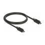 DeLOCK Cable USB 3.2 Gen 2 con conector USB Type-C™ y tornillo de seguridad, 1 m