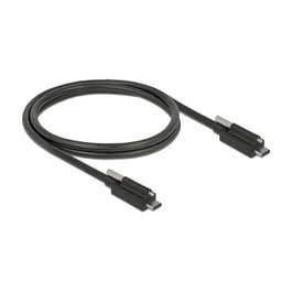 DeLOCK Cable USB 3.2 Gen 2 USB Type-C a USB Type-C con tornillo, 1 m