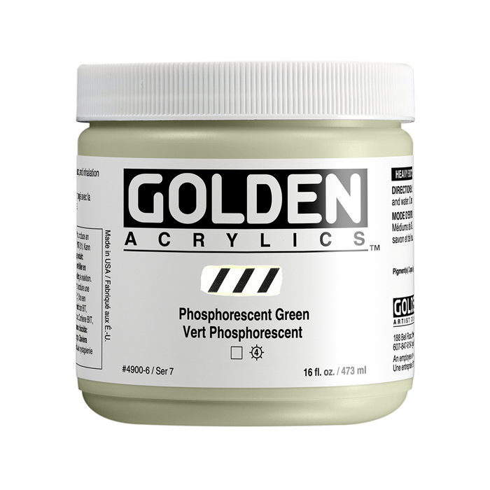 Golden Heavy Body Acrílico Verde Fosforescente 473 ml Golden Heavy Body Acrílico Verde Fosforescente 473 ml