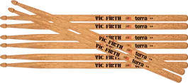 Vic Firth Baquetas American Classic Terra X5A (Pack 4) Nogal Americano